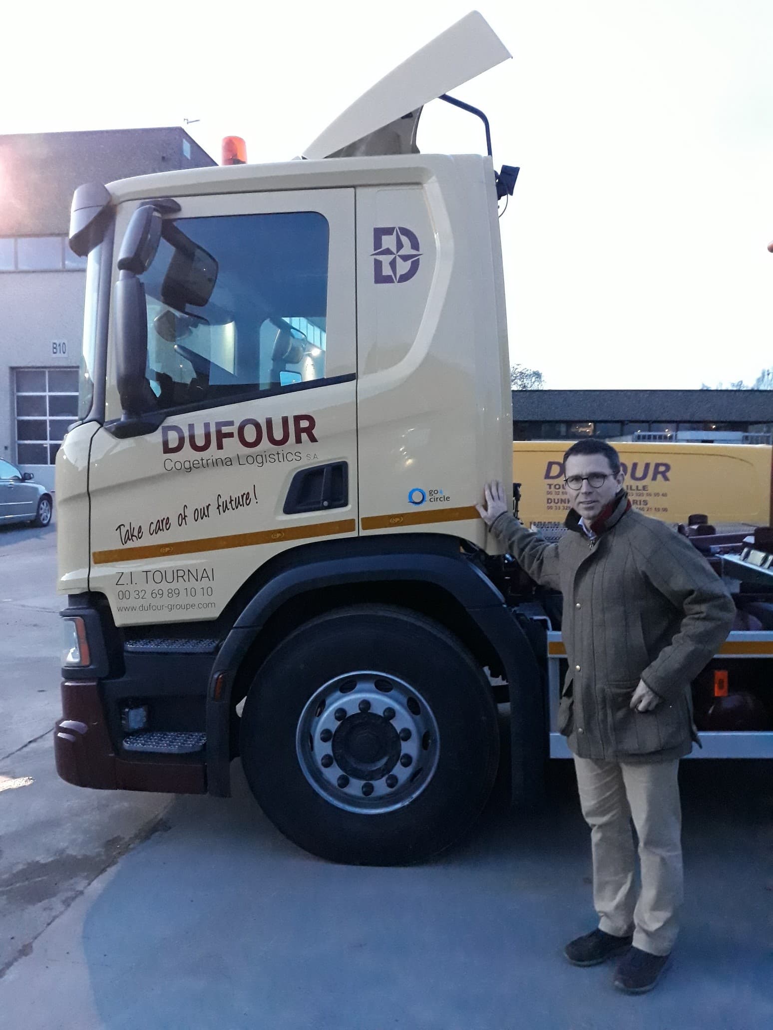 Les camions de Cogetrina arborent le nouveau logo de go4circle