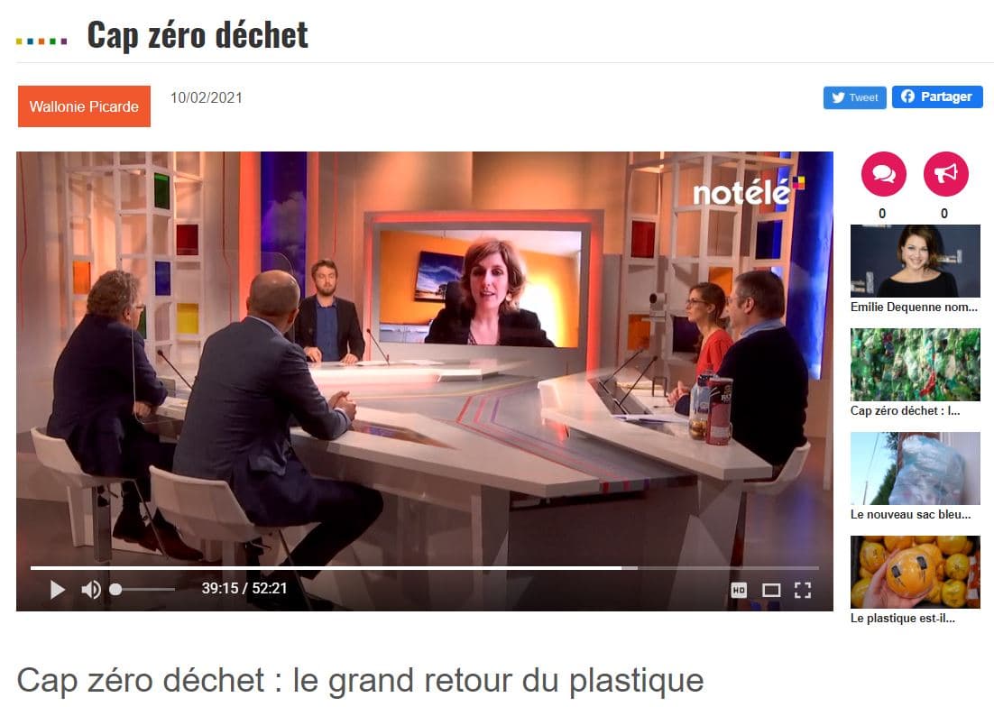Débat TV sur le grand retour du plastique : Denuo insiste pour éviter le plastic bashing