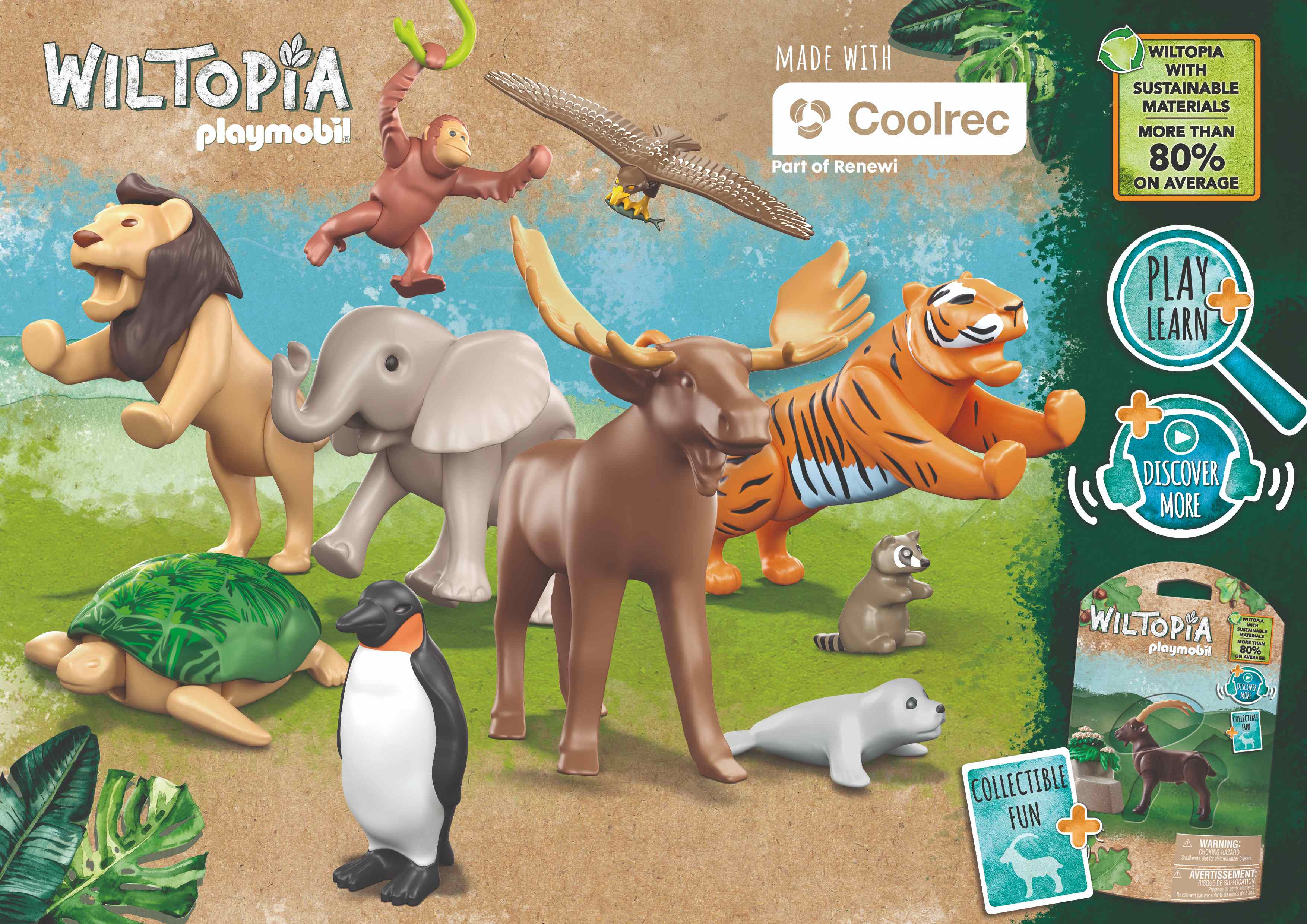 PLAYMOBIL lance la gamme de produits Wiltopia avec une moyenne de 80% de matériaux recyclés