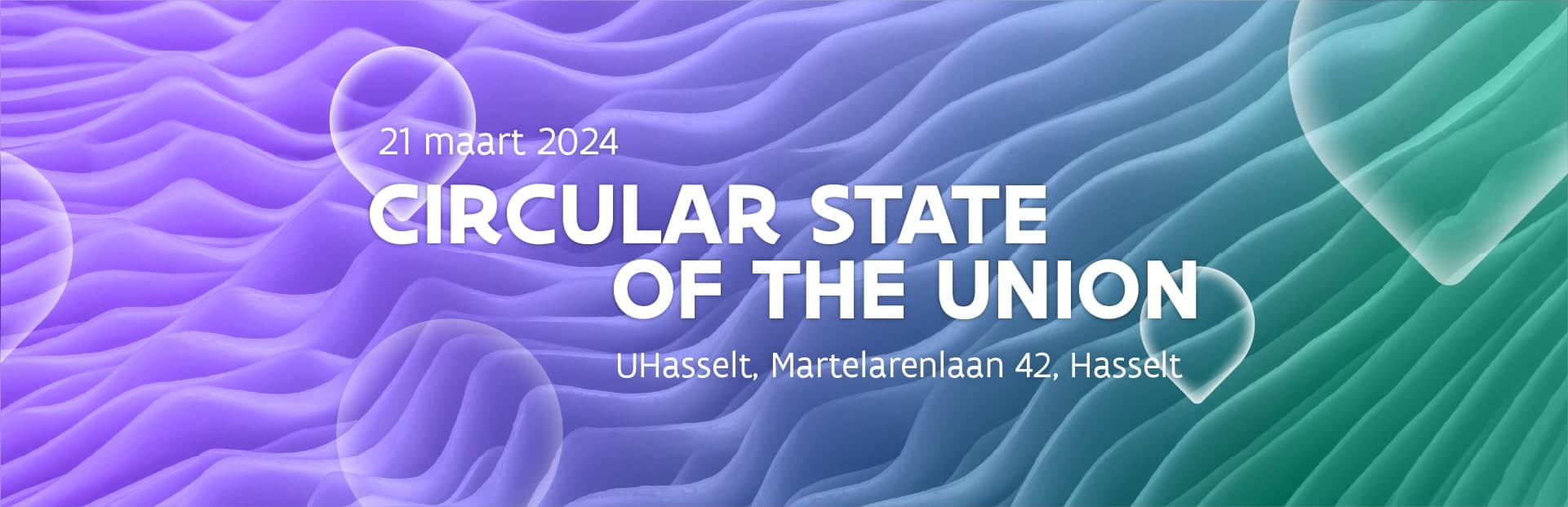 Enregistrez vous pour le Circular State of the Union en Flandre