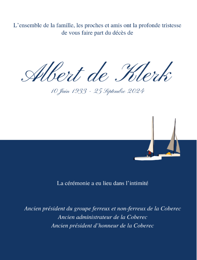 Albert de Klerk (Tribel) nous a quitté