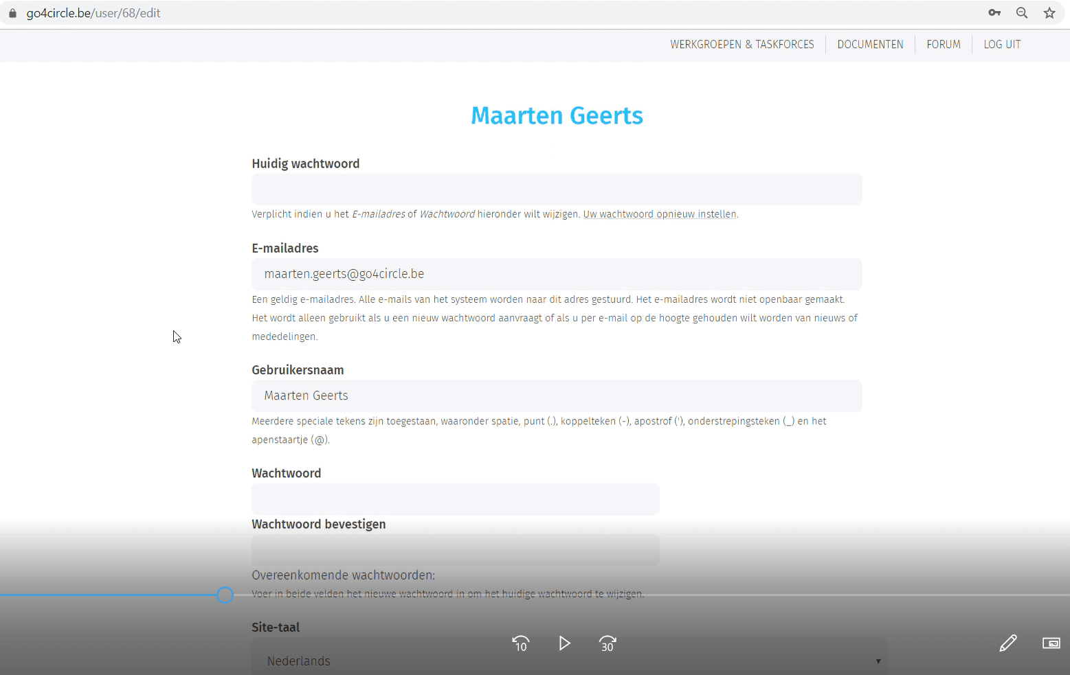 Tutorial: hoe je profiel op de Denuo-website personaliseren?