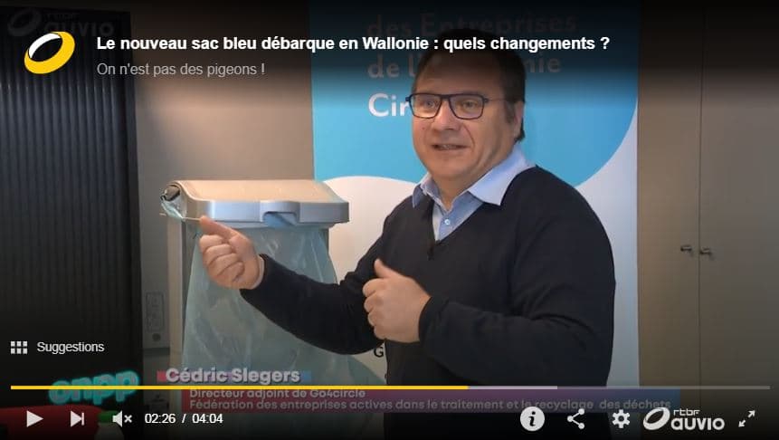 La RTBF donne la parole à go4circle pour le nouveau sac bleu