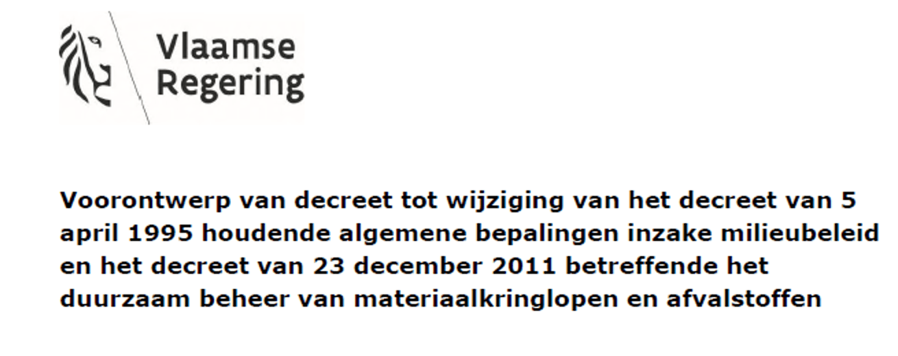 Materialendecreet: 2de fase