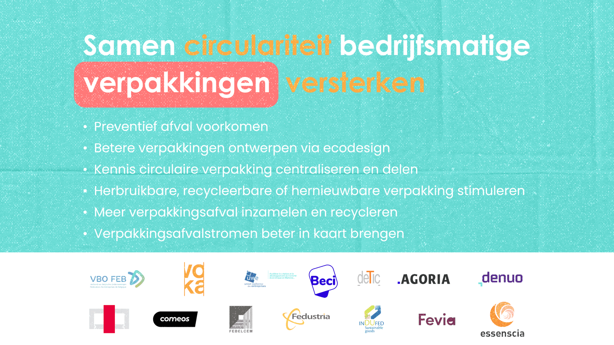 Actieplan streeft naar 100% recyclage van bedrijfsmatig verpakkingsafval