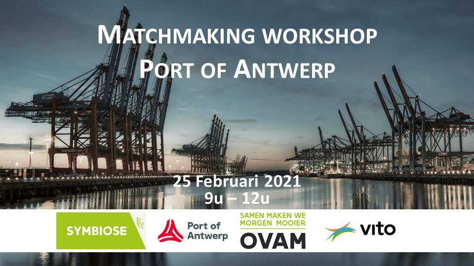 Symbiose et Port of Antwerp organisent un matchmaking workshop numérique