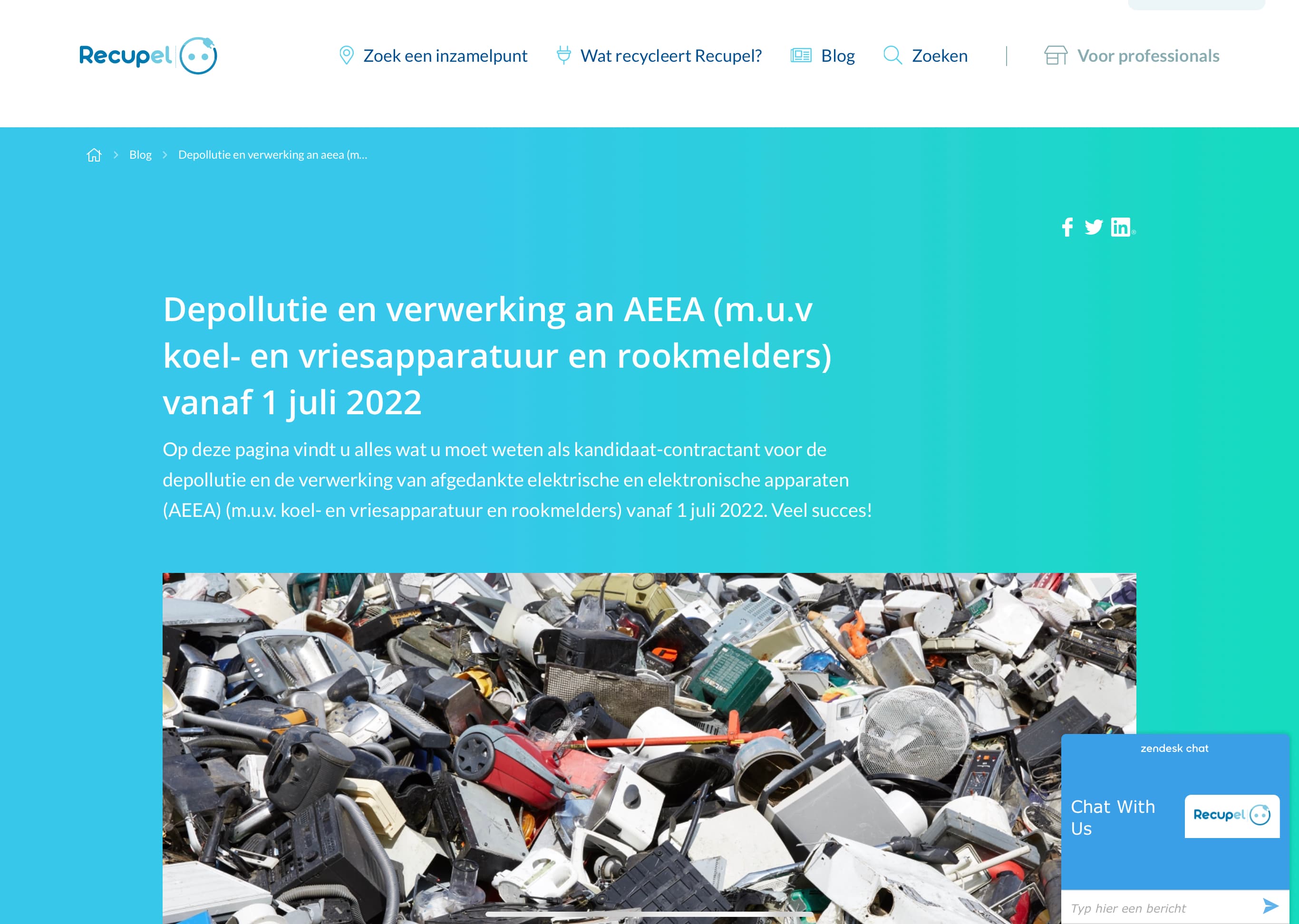 Recupel lance appel à candidatures pour la dépollution et traitement des DEEE