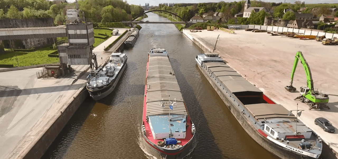 Mesure d'aide du Vlaamse Waterweg pour le transport de déchets par voie navigable