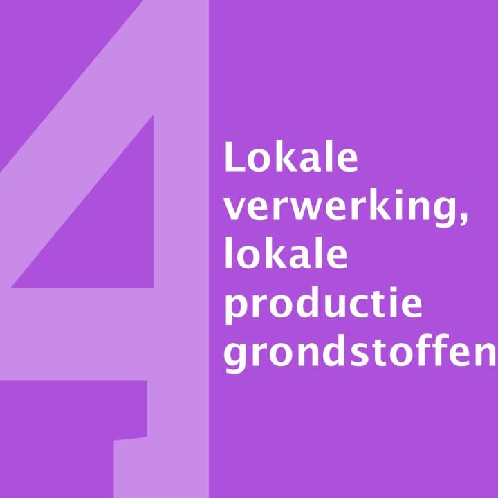 Transformation locale, production locale de matières premières